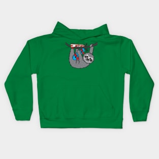 Sloth Skater Kids Hoodie